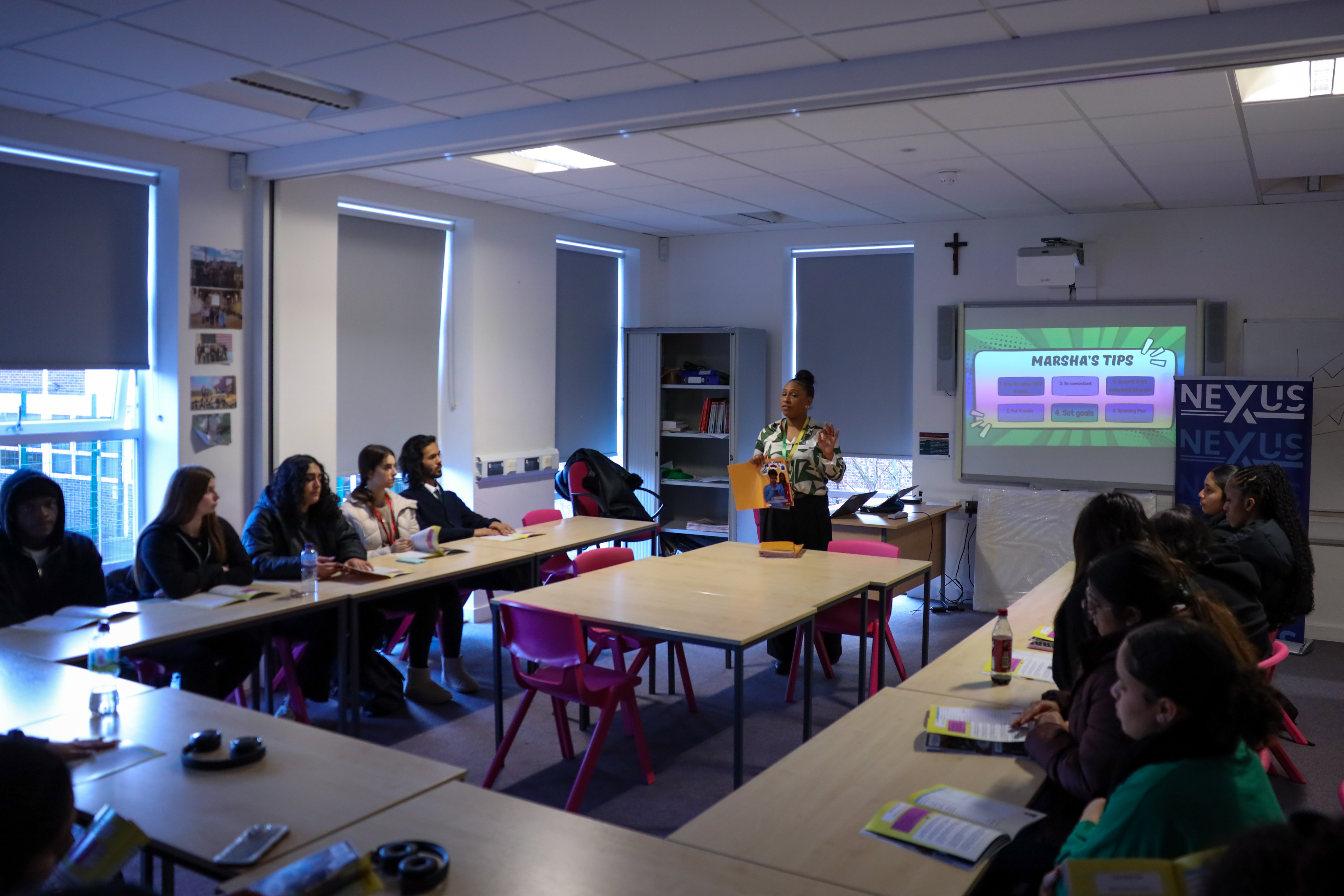 Students taking part in a My Financial Harmony workshop
